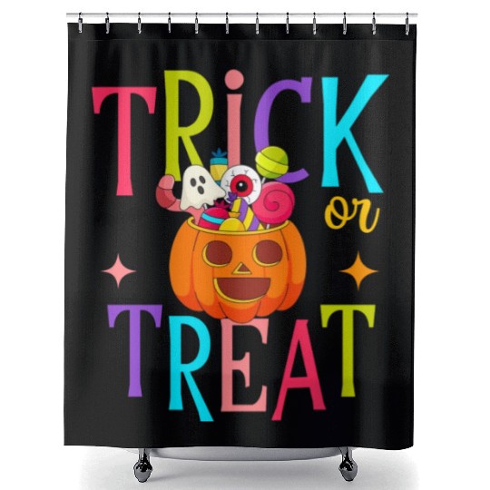 TRICK OR TREAT Shower Curtains