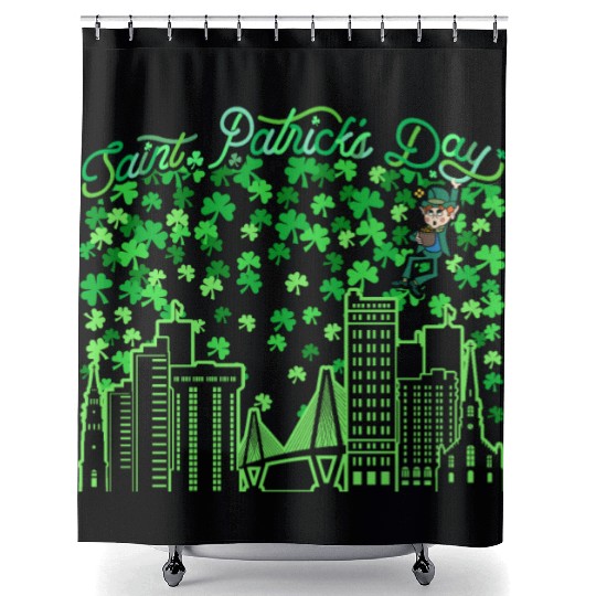 Saint Patrick's Day Charleston South Carolina Shower Curtains