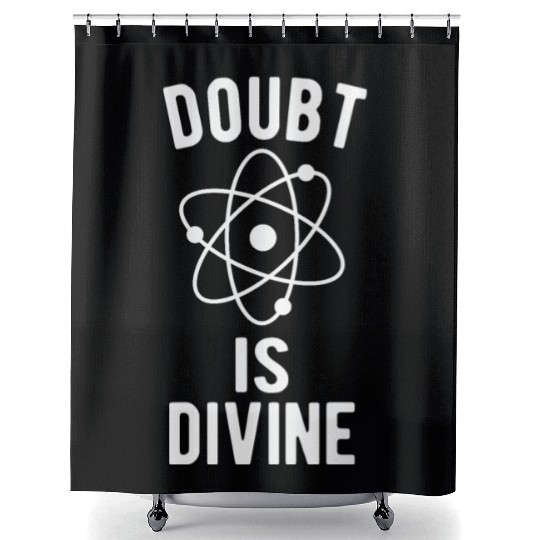 Atheist Atheism Anti Religion Securalism God Sucks Shower Curtains