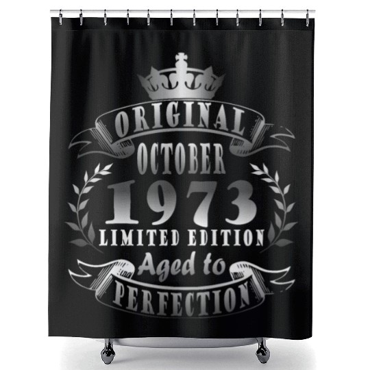 october 1973 Anniversary october 1973 october Shower Curtains
