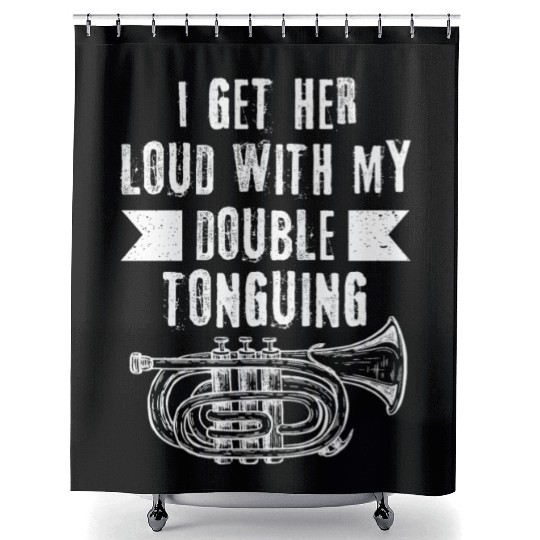 Mellophonist Musical Instrument Orchestra Shower Curtains