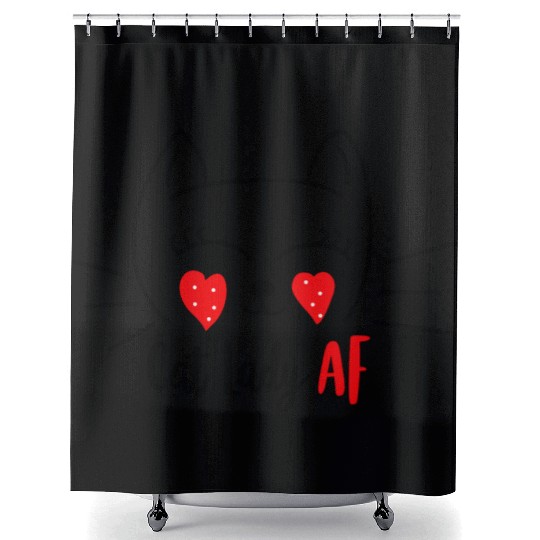 Cat Lady Af Shower Curtains