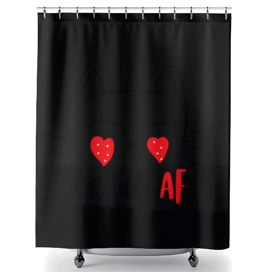 Cat Lady Af Shower Curtains