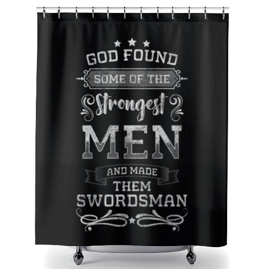 Sword Fight Warrior Japan Swords Shower Curtains