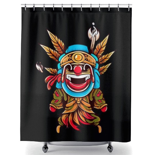 Indigenous Elegance from Afar Shower Curtains
