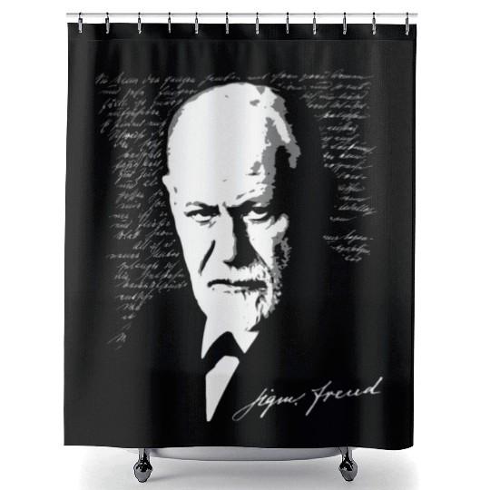Sigmund Freud Shower Curtains