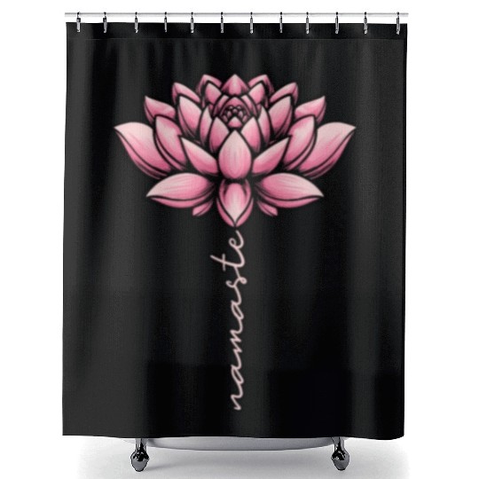 Namaste Lotus Shower Curtains