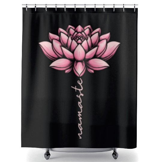 Namaste Lotus Shower Curtains