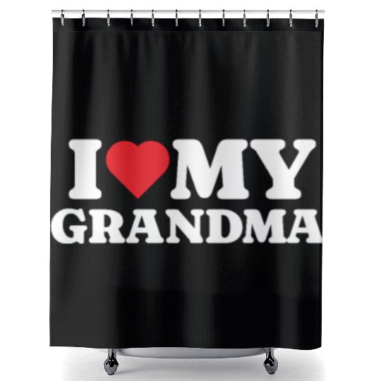 I Love My Grandma Shower Curtains