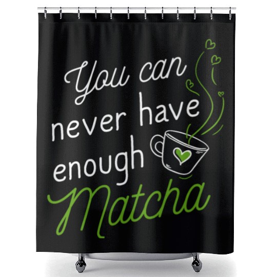 Green Tea Lover Japanese Matcha Latte Drink Matcha Shower Curtains