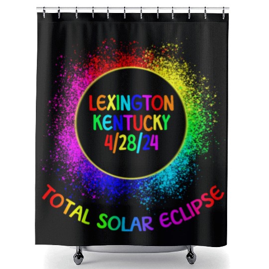 Total Solar Eclipse Lexington Kentucky 4/28/24 Kid Shower Curtains