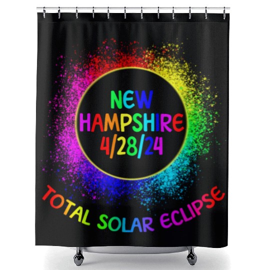 Total Solar Eclipse New Hampshire 4/28/24 Kids Shower Curtains