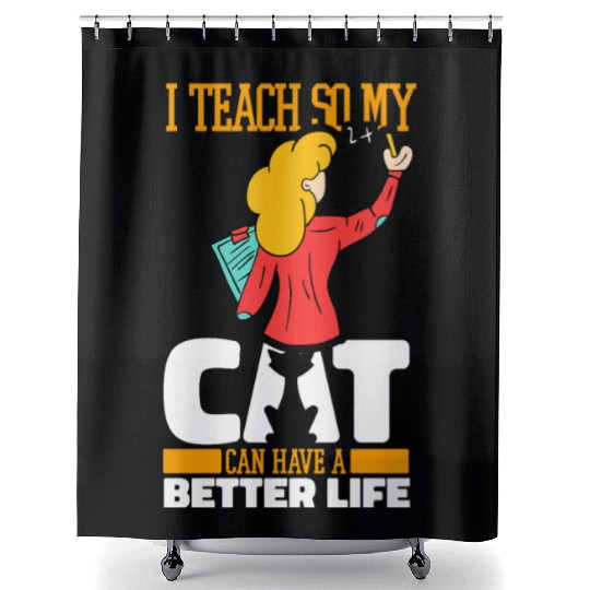 Daycare Teacher Cat Shower Curtains