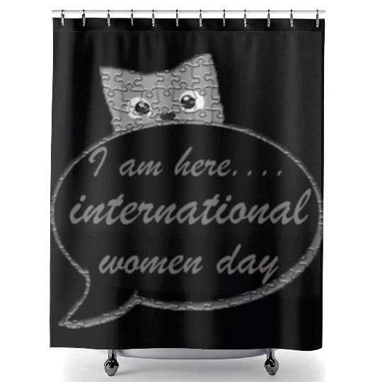 international women day Shower Curtains design gift