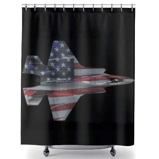 Can you see me now F-35 Shower Curtains