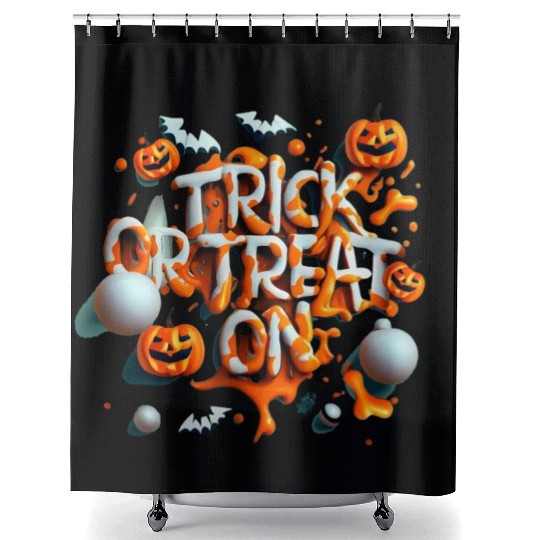 Trick or treat. Halloween Shower Curtains