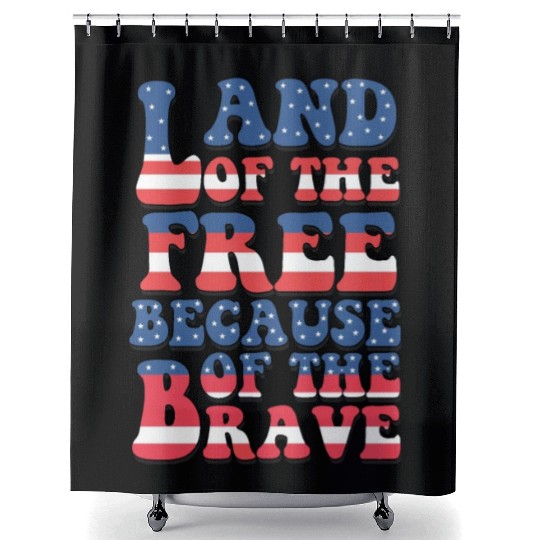Land of the free Shower Curtains