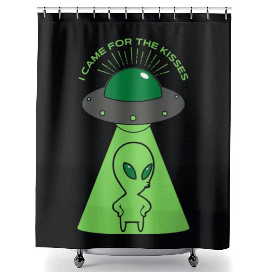 Alien I came for the kisses Shower Curtains