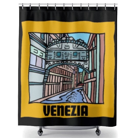 Venice Gondola Italy Venezia Shower Curtains