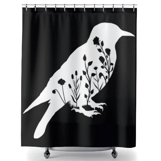 Crow Design Bird Shower Curtains