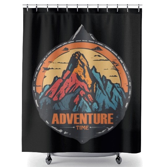 Adventure / Mountains / Old School / Retro Shower Curtains