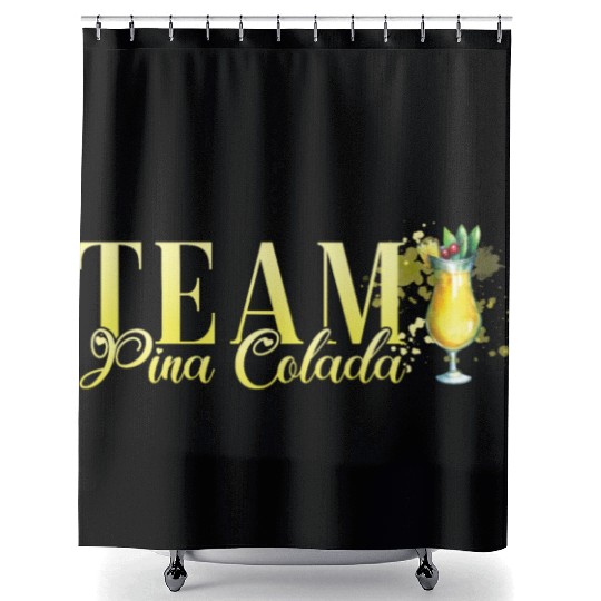 Team Pina Colada Cocktail Bartender Shower Curtains