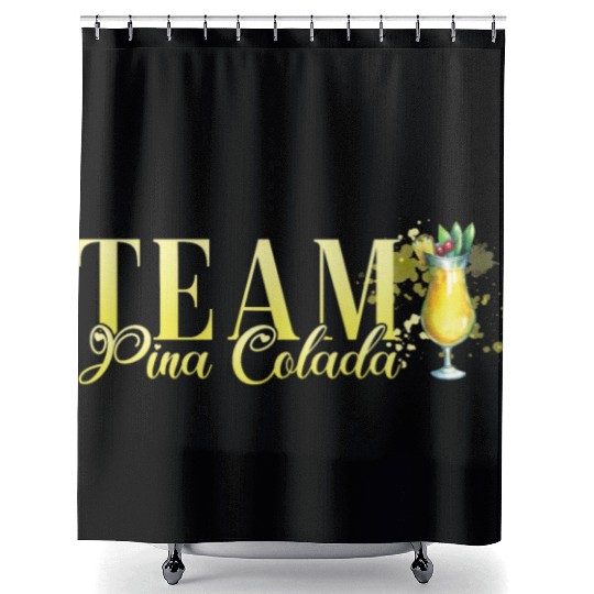 Team Pina Colada Cocktail Bartender Shower Curtains