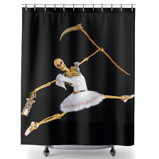 The extraordinary hobby of the Grim Reaper Shower Curtains