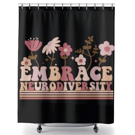 Embrace Neurodiversity Shower Curtains