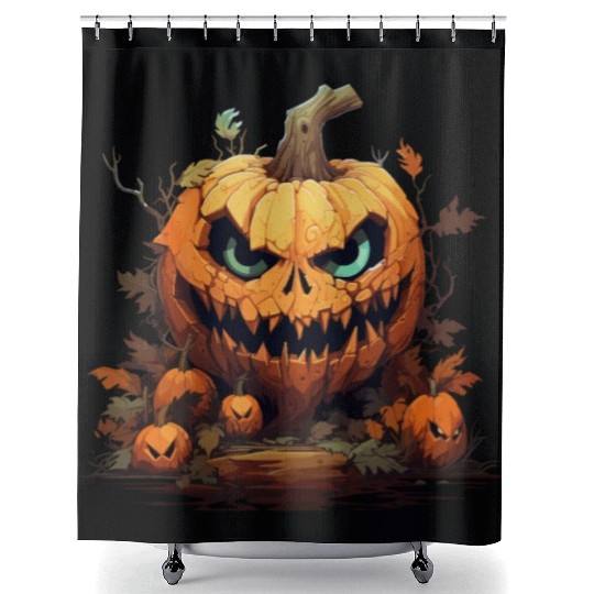 Halloween - Jack-O-Lantern Shower Curtains