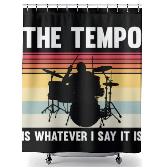 Novelty Drums Drum Loud Music Sounds Bassist Shower Curtains