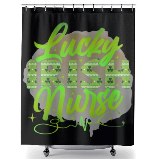 Lucky Irish Nurse Shower Curtains