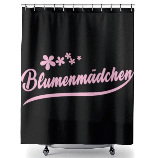 Flower Girl Man and Woman Church Shower Curtains