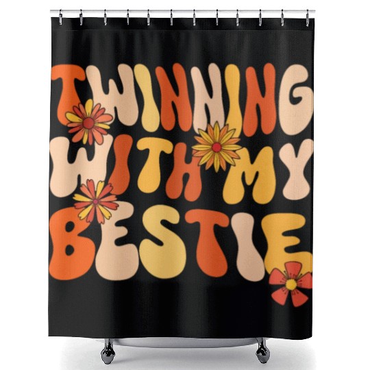 Twinning With My Bestie Spirit Week Twin Day Shower Curtains