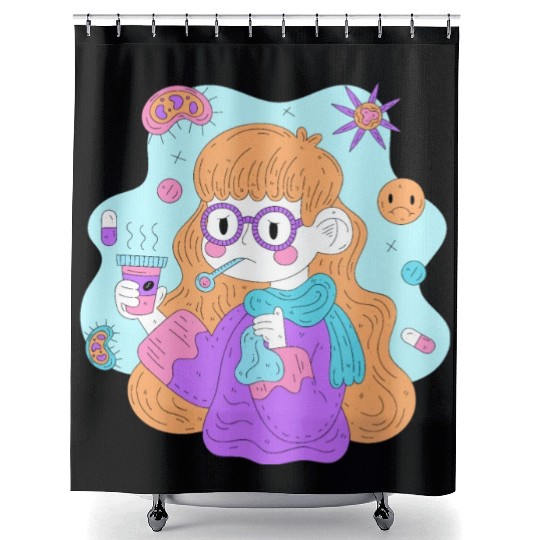 Girl design. Shower Curtains