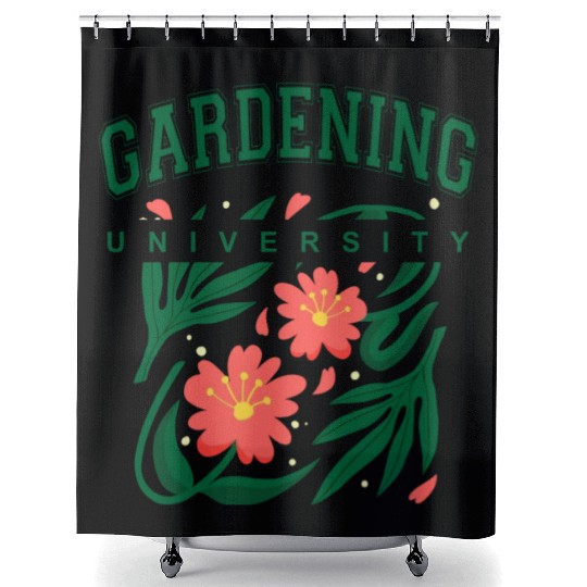 Gardening University Design Shower Curtains