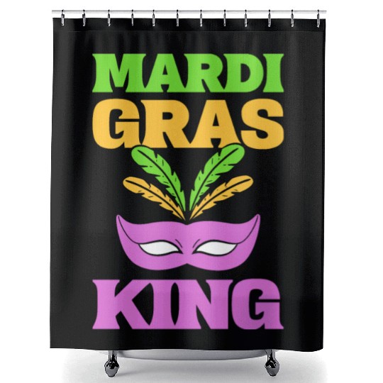 Mardi Gras King Street Dancer Shower Curtains