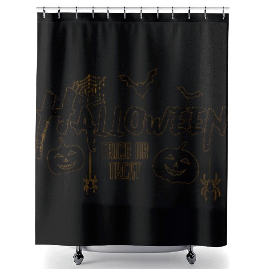 Halloween Trick or Treat, Halloween Gift T--Shower Curtains