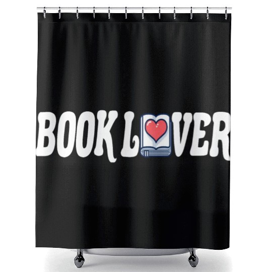 Bookworm Reading Literature Page-turner Book Lover Shower Curtains