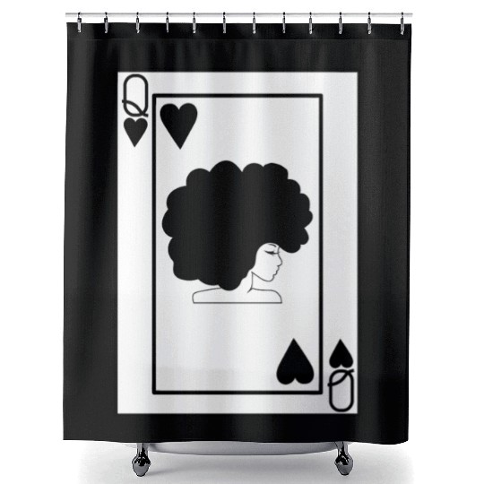 Black Queen Shower Curtains