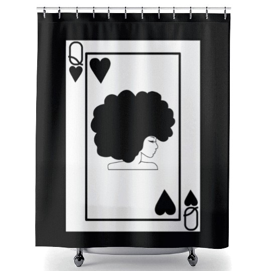 Black Queen Shower Curtains