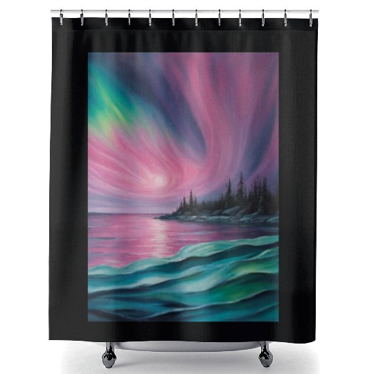 Northern lights Shower Curtains