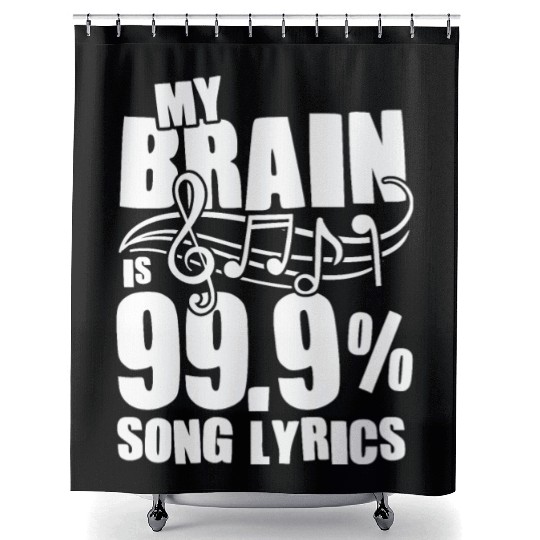 My Brain Song Lyrics Musician Music Shower Curtains