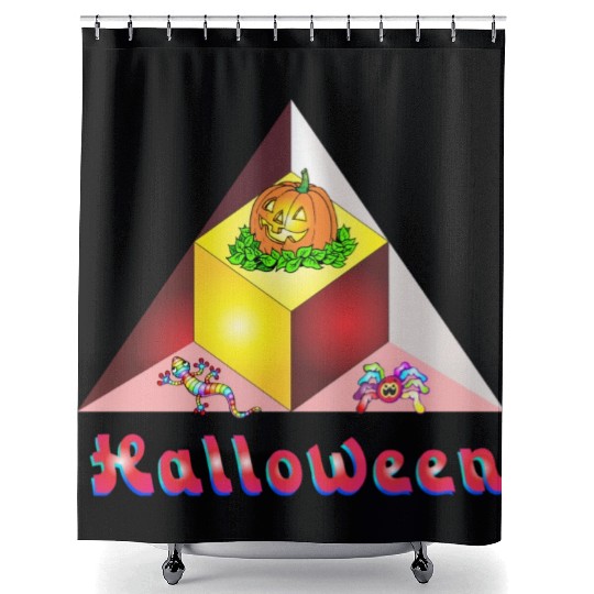 Halloween Pumpkin Shower Curtains