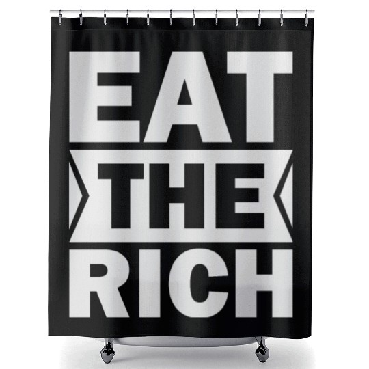 UAW President Eat The Rich Shower Curtains