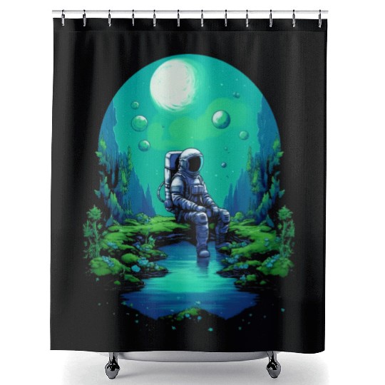 Astro Meditation Shower Curtains