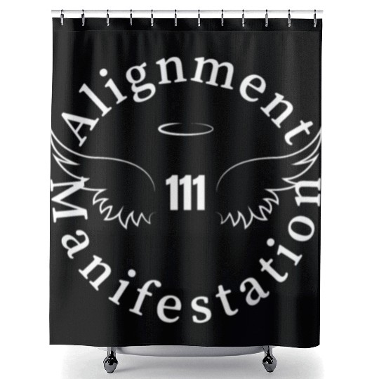 111 Angel Number Manifest Unisex Softstyle Shower Curtains