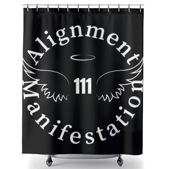 111 Angel Number Manifest Unisex Softstyle Shower Curtains