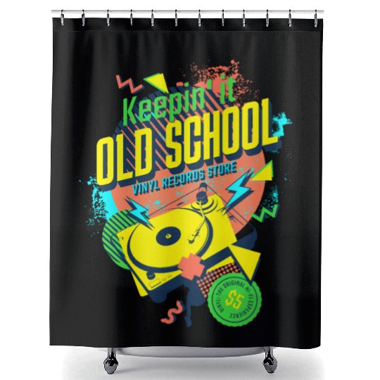 Keepin' It Old School Shower Curtains