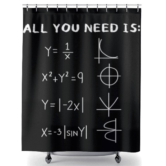All You Need Is Love, Math Equation Shower Curtains